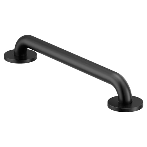 Moen R8716 Home Care 16" Grab Bar with 1-1/4" Diameter Bar Matte Black