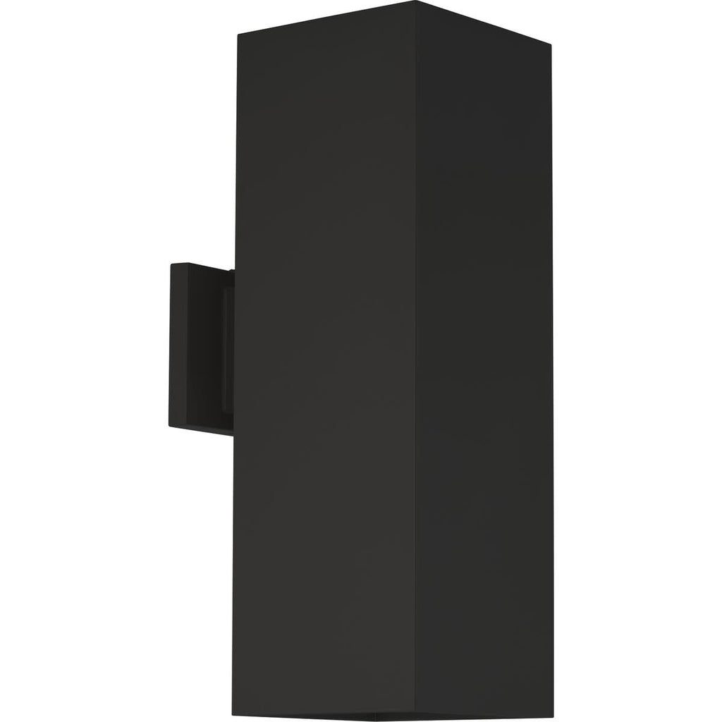 Progress Lighting P5644 Square 18" Tall 2 Light Outdoor Wall Sconce Black