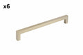 6 x Amerock BP36908 Monument 7-9/16 Inch Center to Center Handle Cabinet Pull Golden Champagne