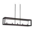 Anna 38.5" Linear 5-light Metal/Glass LED Pendant