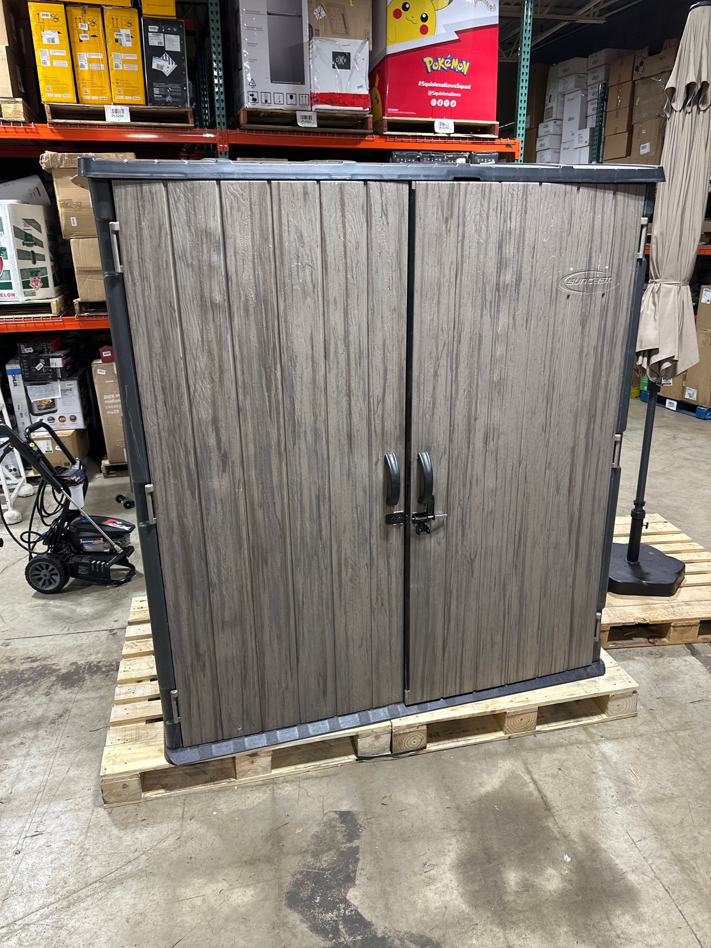 Used Suncast 6' x 4' Vertical Shed Brown