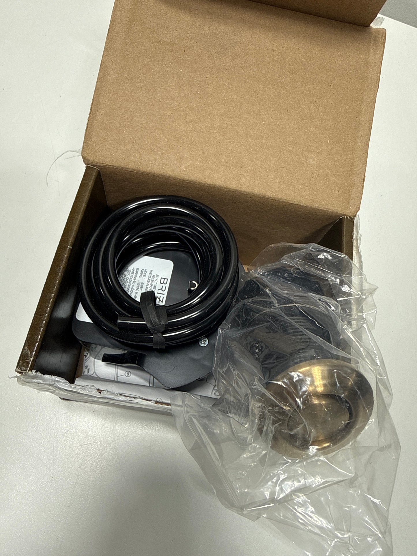 Brizo 69080 Garbage Disposal Air Switch Power Module with Dual Outlet and 6ft of Air Tubing Included Luxe Gold