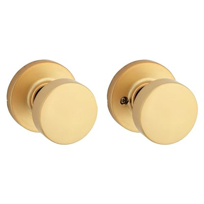 Kwikset 720Pskrdt Pismo Passage Door Knob Set - Brass