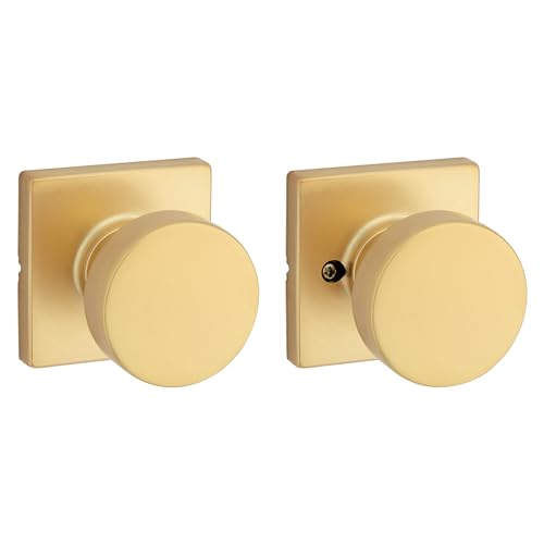 Kwikset 720Psksqt Pismo Passage Door Knob Set - Brass