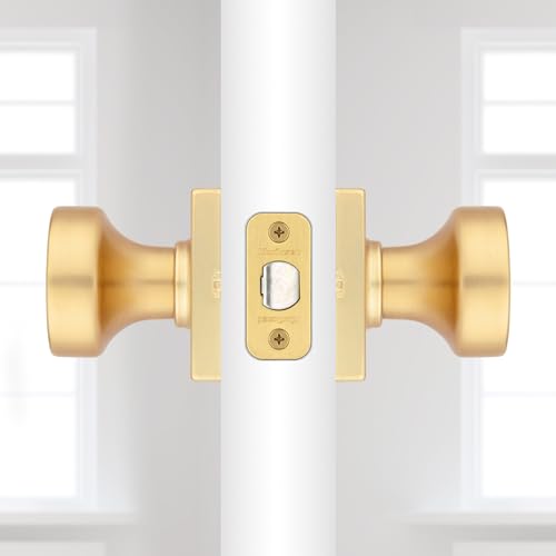 Kwikset 720Psksqt Pismo Passage Door Knob Set - Brass