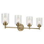 Kichler 45887 Winslow 4 Light 30" Wide Vanity Light Natural Brass