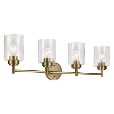 Kichler 45887 Winslow 4 Light 30" Wide Vanity Light Natural Brass