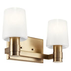Kichler Lighting Adani 14 Inch 2 Light Bath Vanity Light Adani - 55175CPZ - Modern Contemporary