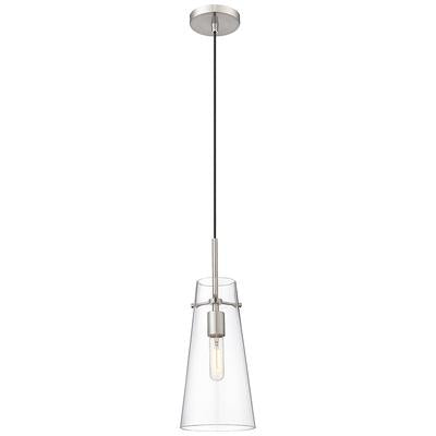 Z-Lite 7508P-BN Kira Pendant, 1-Light 60 Watts, Brushed Nickel