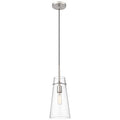 Z-Lite 7508P-BN Kira Pendant, 1-Light 60 Watts, Brushed Nickel