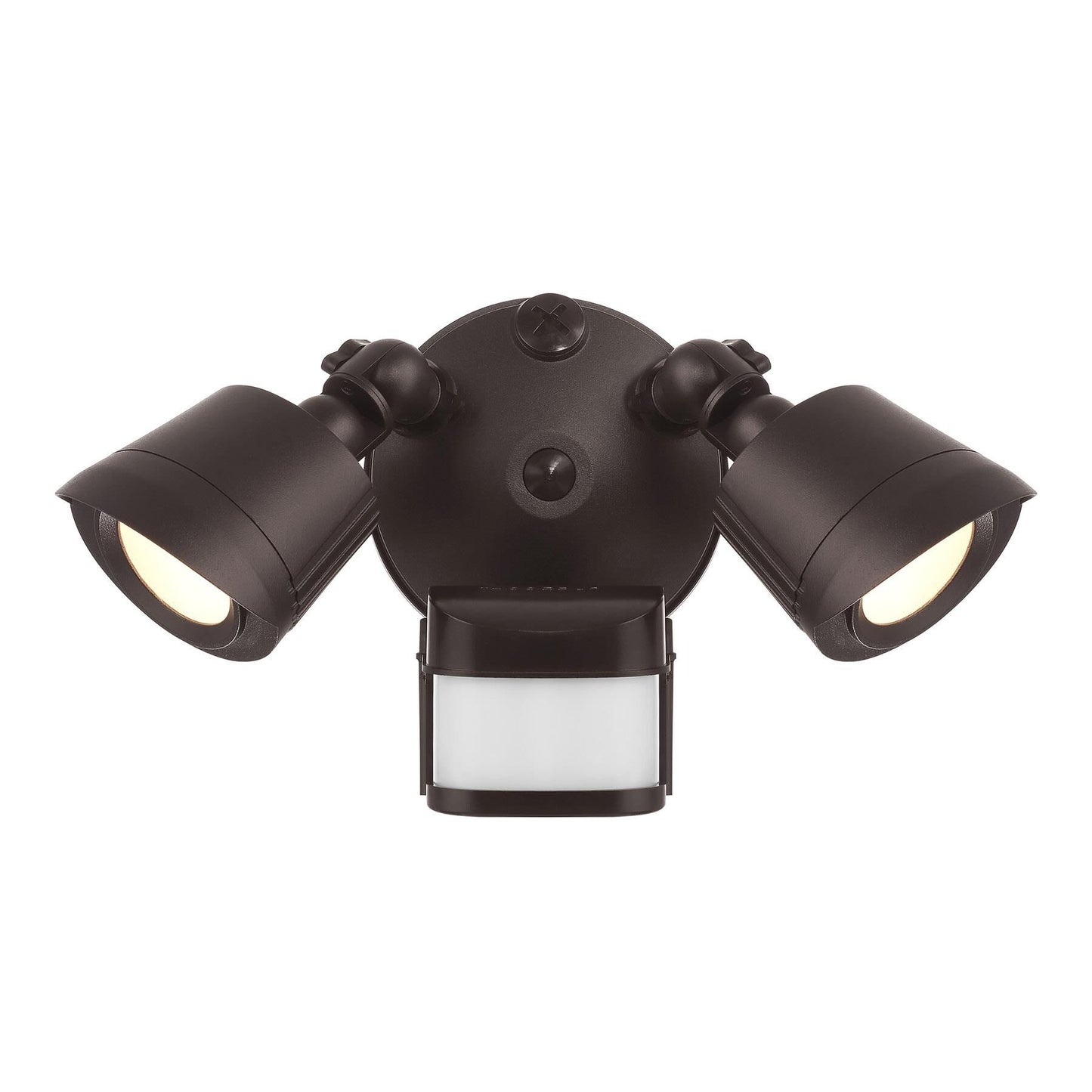 Savoy Lighting Assets 4-FLOOD-MS-A2-3000K-BZ Outdoor Flood Light with Motion Sensor Covers 270°, Integrated LED 2-Light 44 Total Watts, 7" H x 8" W, Bronze