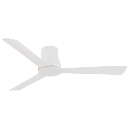 MINKA-AIRE F873-WHF Simple Flush 52" 3-Blade Ceiling Fan in Flat White Finish with Flat White Blades