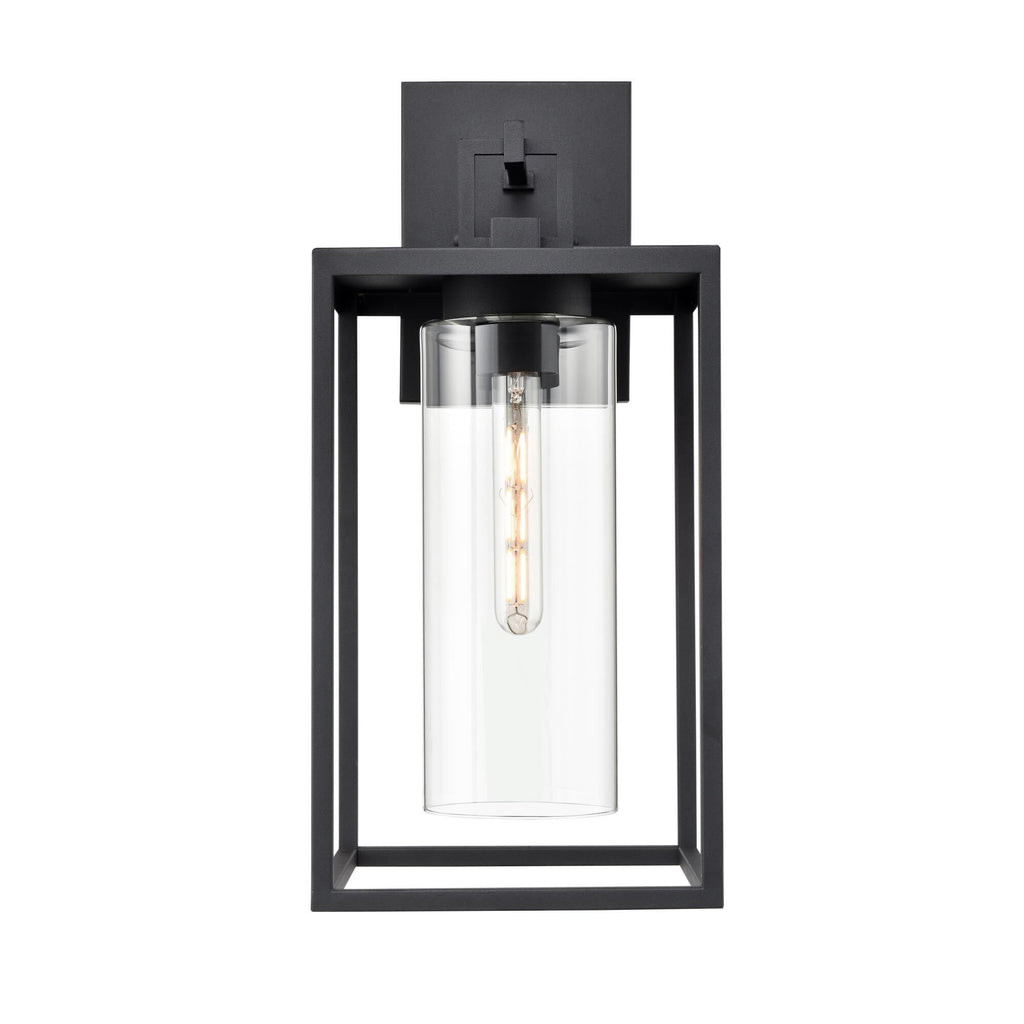 Millennium Lighting Ellway 1 Light Outdoor Wall Sconce in Textured Black 20 Inch