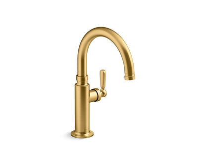 Kohler K28357-2MB Edalyn by Studio McGee 1.5 GPM Single Hole Bar Faucet Vibrant Brushed Moderne Brass