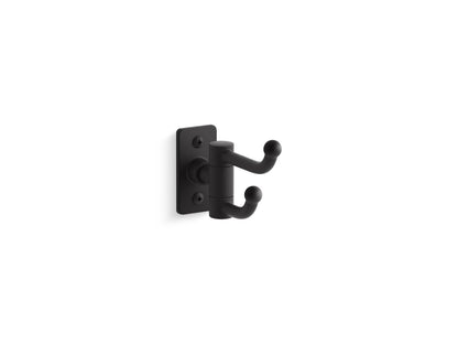 Castia by Studio McGee J-Hook Double Robe/Towel Hook in Matte Black