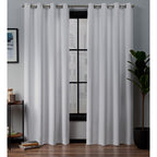 Exclusive Home Curtains Academy Total Blackout Grommet Top Curtain Panel Pair 52 X 84 White