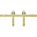 Scratch Miseno MBDH0005X120 120’’ Bent Strap Barn Door Hardware Kit Champagne Brass Sliding Door - *Tools Hardware &