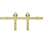 Signature Hardware 950668 Hal 78 Inch Barn Door Track and Hardware Set - Includes Track Rollers and Matching Hardware