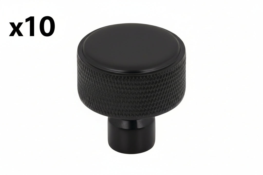 10 x Top Knobs TK3261 Garrison 1-1/4 Inch Mushroom Cabinet Knob Flat Black Cabinet Hardware Knobs Mushroom