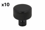 10 x Top Knobs TK3261 Garrison 1-1/4 Inch Mushroom Cabinet Knob Flat Black Cabinet Hardware Knobs Mushroom