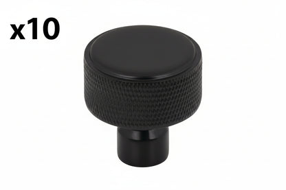 10 x Top Knobs TK3261 Garrison 1-1/4 Inch Mushroom Cabinet Knob Flat Black Cabinet Hardware Knobs Mushroom