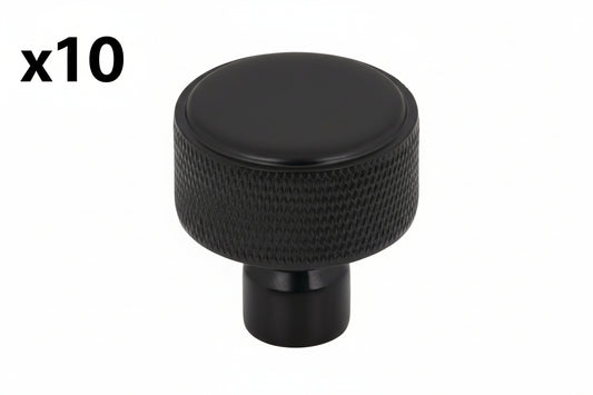 10 x Top Knobs TK3261 Garrison 1-1/4 Inch Mushroom Cabinet Knob Flat Black Cabinet Hardware Knobs Mushroom