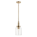Champagne Bronze One Light Mini Pendant from the Madden Collection