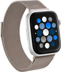 Insignia™ - Stainless Steel Mesh Band for Apple Watch 44mm 45mm 46mm Series 10 49mm SE Ultra and Ultra 2 49mm