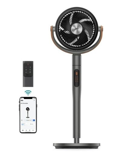 Used Dreo - Pedestal Fan with Remote, 120° + 105°Smart Oscillating Floor Fans with Wi-Fi/Voice Control