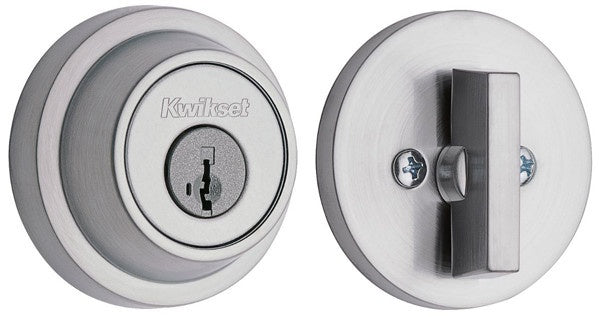 Single Cylinder Round Deadbolt SmartKey with RCAL Latch and Dual RCS and 5303 Full Lip Strike K3 - *Tools Hardware &