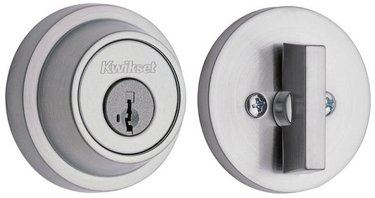 Single Cylinder Round Deadbolt SmartKey with RCAL Latch and Dual RCS and 5303 Full Lip Strike K3