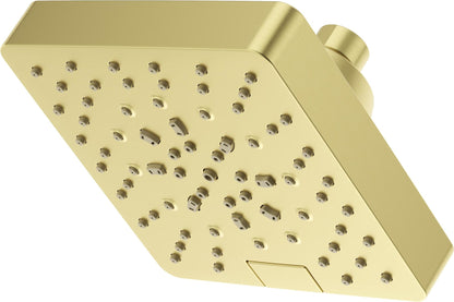 Pfister USH-51SHW Modern Square 1.75 GPM Multi Function Shower Head Brushed Gold