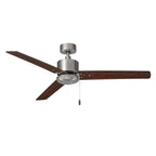 RP Lighting and Fans Aldea III Aldea III 52" 3 Blade Indoor Ceiling Fan Brushed Nickel / Walnut Fans