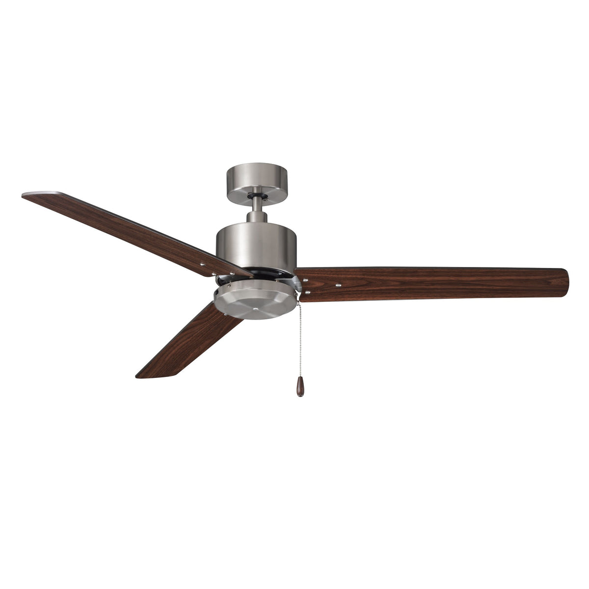 RP Lighting and Fans Aldea III Aldea III 52" 3 Blade Indoor Ceiling Fan Brushed Nickel / Walnut Fans