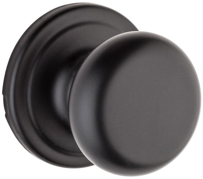 Kwikset 720H Hancock Passage Door Knob Set - Black