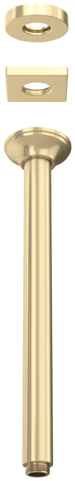 Rohl 1505/12 Shower 12-5/8" Ceiling Mounted Shower Arm and Flange - Antique Gold