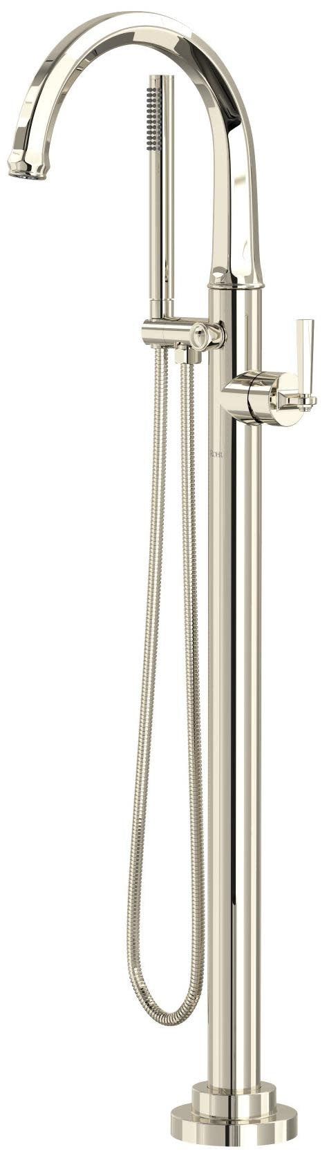 Rohl TMD06HF1LM Modelle Floor Mounted Tub Filler with Built-in Diverter - Includes Hand Shower