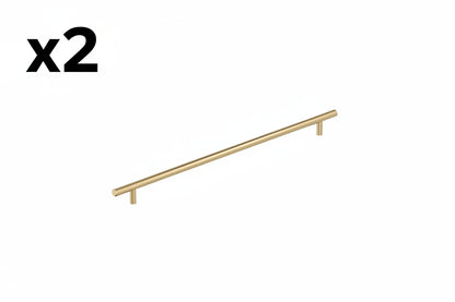 2 x Amerock Bar Pulls 16-3/8 Inch (416mm) Center-to-Center Champagne Bronze Cabinet Pull