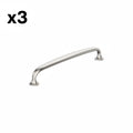 3 x Amerock BP36796 Renown 6-5/16 Inch Center to Center Handle Cabinet Pull Polished Nickel