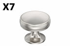 7 x Amerock BP36793 Renown 1-1/4 Inch Mushroom Cabinet Knob Polished Nickel Cabinet Hardware Knobs Mushroom