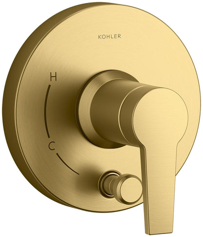 KOHLER K-T49988-4 Pitch Rite-Temp Valve Trim with Push-button Diverter