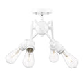 Golden Lighting Axel 4-Light Semi-Flush Mount in Matte White