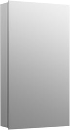 Kohler 55061-NA Embark Slim Medicine Cabinet Mirror, Adjustable Shelves with Mirrored Door, 15 in. W x 26 in. H