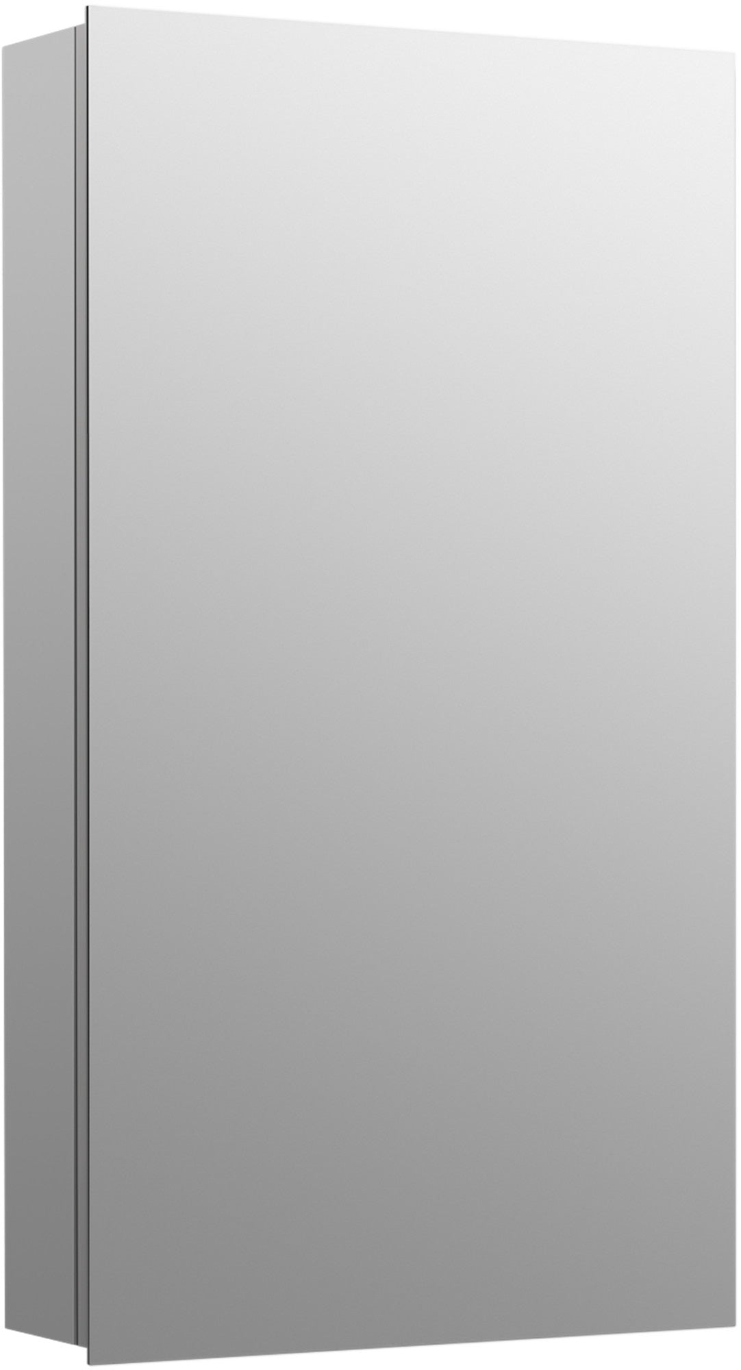Kohler 55061-NA Embark Slim Medicine Cabinet Mirror, Adjustable Shelves with Mirrored Door, 15 in. W x 26 in. H