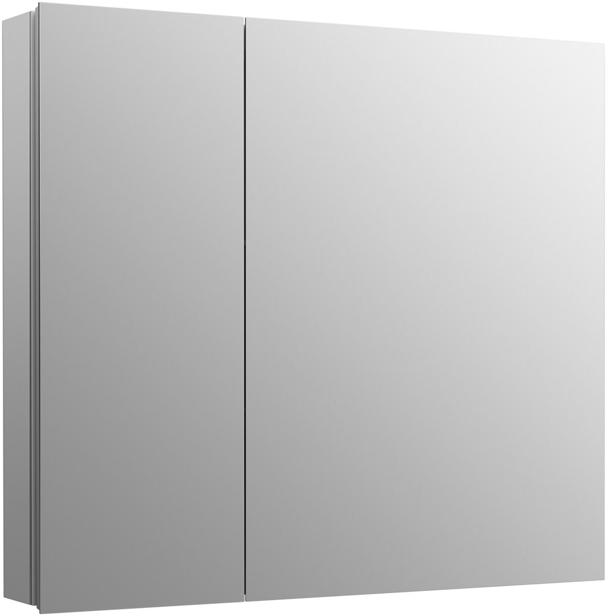 Kohler 55064-NA Embark Slim Medicine Cabinet Mirror, Adjustable Shelves with Mirrored Doors, 30 in. W x 26 in. H
