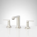Signature Hardware 953982 Sefina 1.2 GPM Widespread Bathroom Faucet with Pop-up Drain Assembly Brushed Nickel