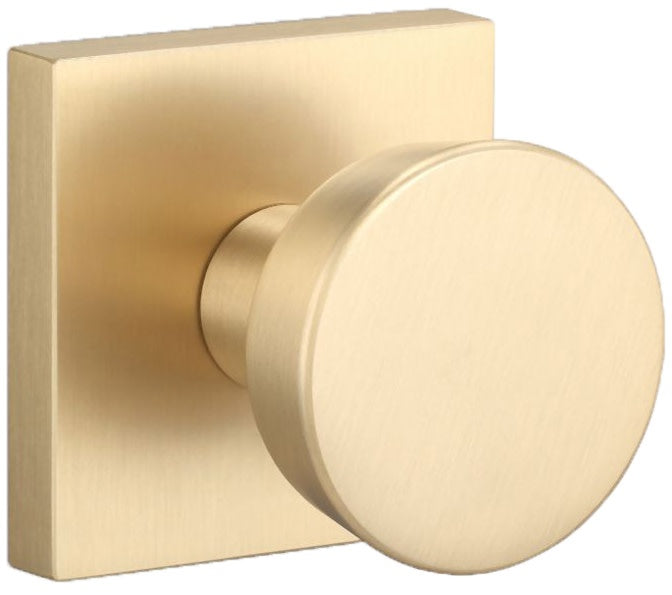 Sure-Loc Zt100-Sq Zermatt Non-Turning One-Sided Dummy Door Knob - Brass