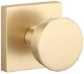 Sure-Loc Zt100-Sq Zermatt Non-Turning One-Sided Dummy Door Knob - Brass