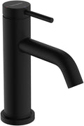 Hansgrohe 73302 Tecturis S 1.2 GPM Single Hole Bathroom Faucet with Pop-up Drain Assembly with AirPower Technology Matte Black