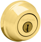 Kwikset 780-S.STRKP 780 Single Cylinder Keyed Entry Deadbolt with SmartKey from the Signature Series Polished Brass